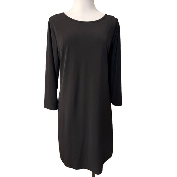 Michael Kors Dress XL Extra Large Black Stretch Jersey Career Church Washable - Picture 2 of 11